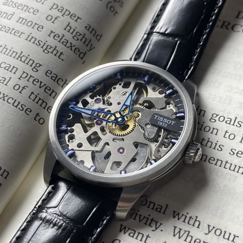 Tissot T-Complication Squelette mechanical men's watch, model number T070.405.16.411.00 Swiss Grade