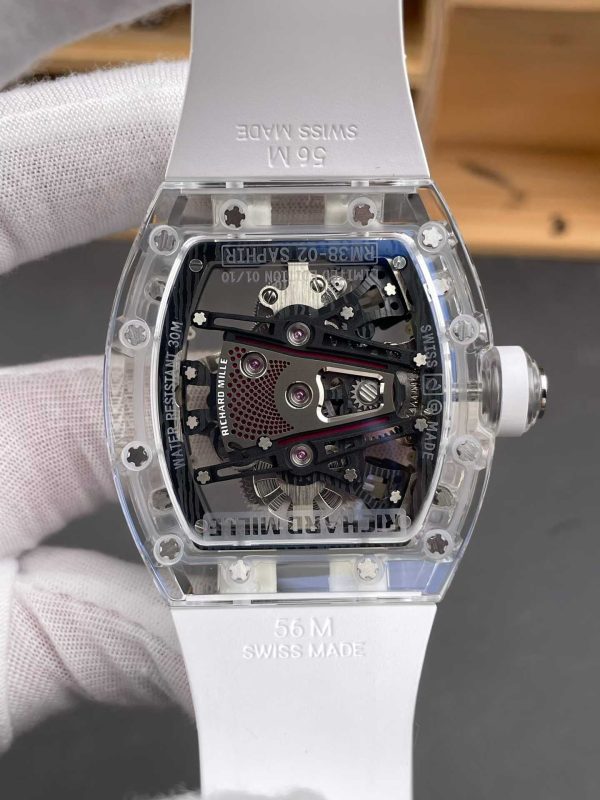 mmexport1763752843713 Richard Mille RM 38-02 Tourbillon Bubba Watson watch with a white Swiss Grade