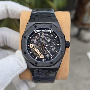 Audemars Piguet Royal Oak skeleton watch in a black finish Euro Grade