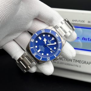 Tudor Pelagos 42mm watch with a blue dial and titanium bracelet swiss grade