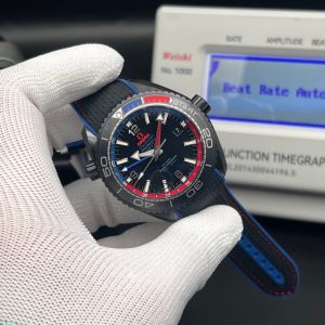 Omega Seamaster Planet Ocean 600M Co-Axial Master Chronometer GMT "ETNZ" Deep Black watch swiss 1:1 grade