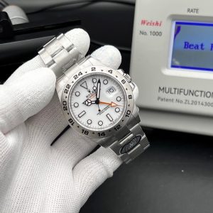Rolex Explorer II (References 216570 or 226570) in Oystersteel with a white "polar" dial swiss 1:1 grade