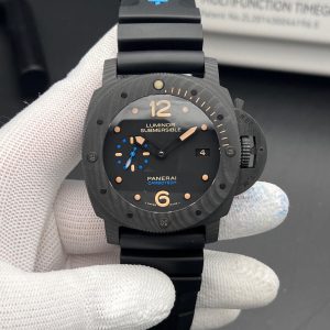 Panerai Luminor Submersible 1950 Carbotech, model PAM00616, featuring a 47mm Carbotech case and a black rubber strap swiss 1:1 grade