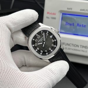 Patek Philippe Aquanaut 5167A-001 in stainless steel with a black embossed dial and a strap swiss 1:1 grade