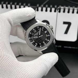 Patek Philippe Aquanaut 5167A stainless steel watch with a black tropical strap swiss 1:1 grade