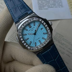 Patek Philippe Nautilus Tiffany Blue dial and diamond bezel  European grade