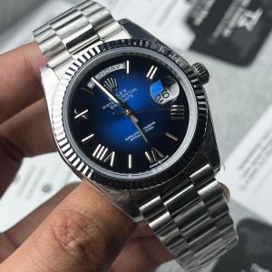 Rolex Day-Date 40 striking blue ombré gradient dial  Master Grade