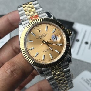 Rolex Datejust two-tone fluted yellow gold bezel Euro Grade
