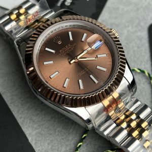 Rolex Datejust  Everose gold with chocolate dial Euro Grade